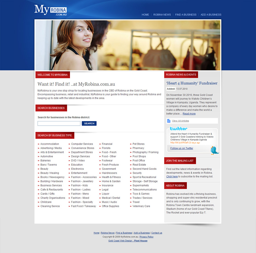MyRobina Homepage