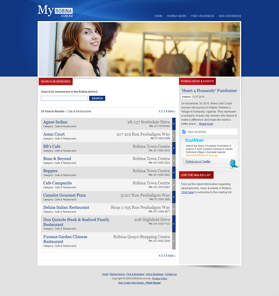 Business listing